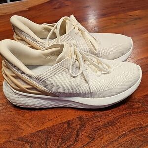 Women's Cream and Tan Sneakers